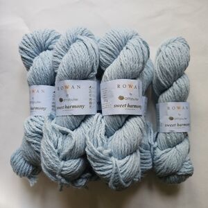 Rowan Sweet Harmony Yarn By Amy Butler in Light Blue Mist, 7 Skeins
